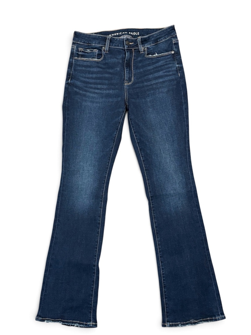 American Eagle Outfitters Indigo High Rise Skinny Jeans Stretchy Casual Denim - Picture 3 of 11